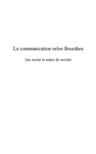 La communication selon Bourdieu