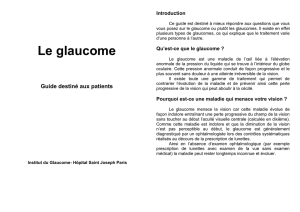 Guide du glaucome destiné aux patients