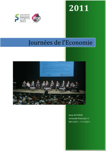 2011 - Journées de l`économie