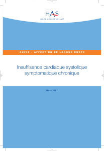 guide ald : insuffisance cardiaque systolique