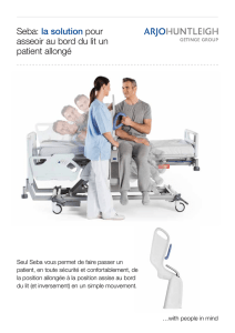 Seba: la solution pour asseoir au bord du lit un patient allongé