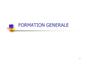 Formation GENERALE