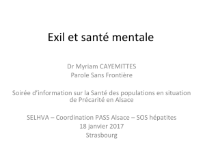 PAROLE SANS FRONTIERE – CAYEMITTES – Exil et santé