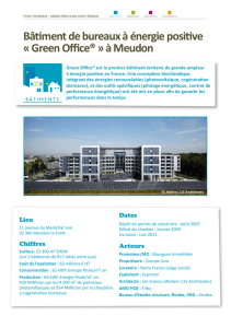 Bâtiment de bureaux à énergie positive « Green