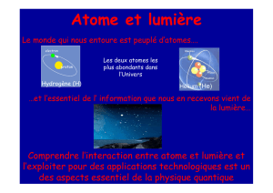 Atome et lumière