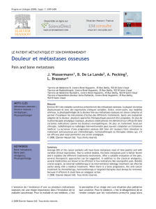 Douleur et métastases osseuses