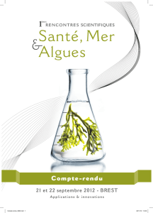Santé,Mer Algues - Technopôle Brest Iroise