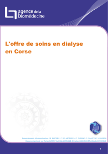 L`offre de soins en dialyse en Corse