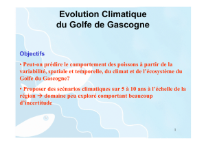 Evolution Climatique du Golfe de Gascogne Objectifs