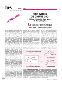 prix nobel de chimie 2001 - iPubli