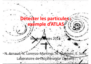 Détecter les particules : exemple d`ATLAS