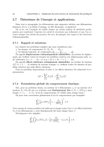 2.7 Théorèmes de l`énergie et applications.