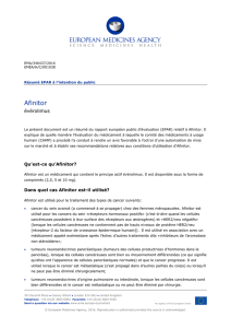 Afinitor, évérolimus - European Medicines Agency