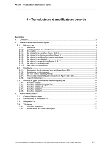 14 – Transducteurs et amplificateurs de sortie