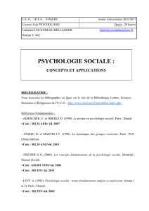 Laurence Cocandeau-Bellanger : Psychologie sociale