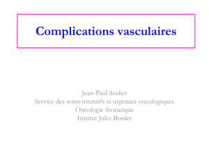Complications vasculaires