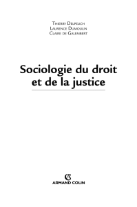 Sociologie du droit et de la justice