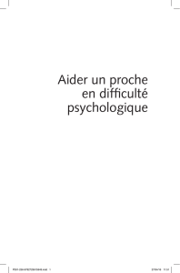 Aider un proche en difficulté psychologique