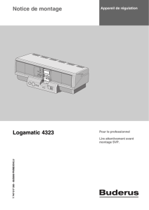 Notice de montage Logamatic 4323
