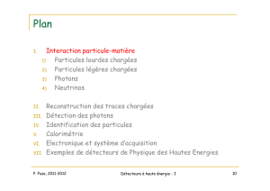 Interaction particule-matière Particules lourdes chargées Particules