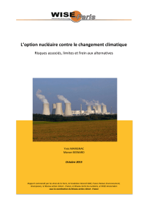 L`option nucléaire contre le changement climatique