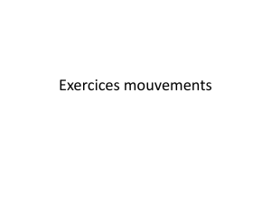 Exercices mouvements
