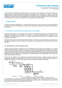AEP Fiche 3 - Traitement Nitrates - Site de l`eau en Seine-et