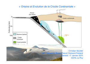 « Origine et Evolution de la Croûte Continentale »
