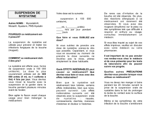 SUSPENSION DE NYSTATINE