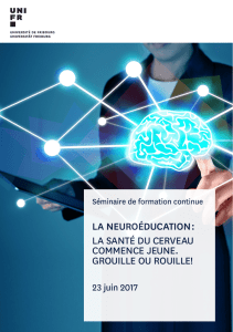 la neuroéducation : la santé du cerveau commence jeune