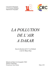 LA POLLUTION DE L`AIR A DAKAR