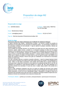 Proposition de stage M2 2014-2015