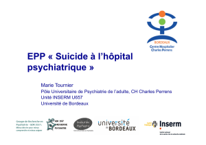 EPP « Suicide à l`hôpital psychiatrique »