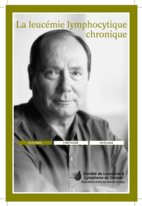 La leucémie lymphocytique chronique