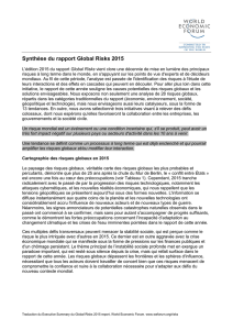 Synthèse du rapport Global Risks 2015