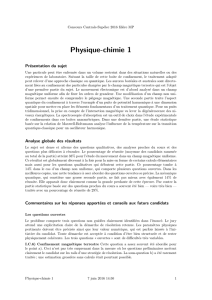 Physique-chimie 1 - Concours Centrale