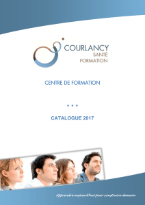 centre de formation * * * catalogue 2017