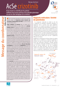 Diagnostic moléculaire / Activité des plateformes