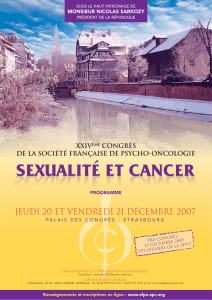 Programme du congrès - Société française de Psycho