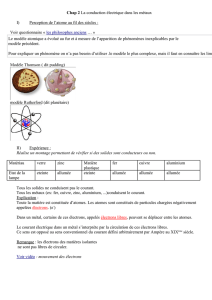 Chap 2 La conduction électrique dans les métaux