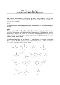 Structure et pKa des acides carboxyliques