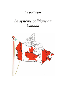 La politique : le système politique au Canada