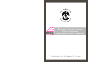 programme d`études du cours de sciences économiques