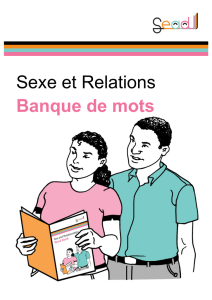 Sexe et Relations Banque de mots