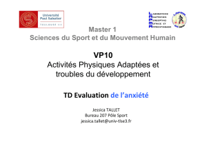 VP10 Activités Physiques Adaptées et troubles du développement