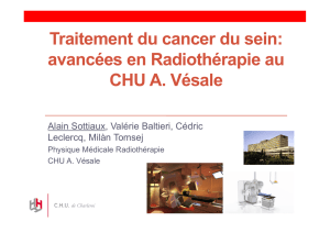 Traitement du cancer du sein: avancées en Radiothérapie au CHU