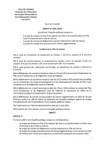 Arrêté n° 4335/2016 - Colmar agglomération