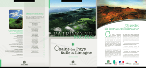 Presentation booklet in French - Candidature de la Chaîne des Puys