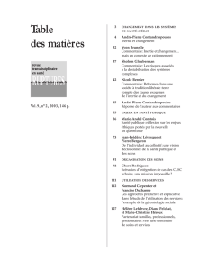Fichier pdf du numéro - Université de Montréal