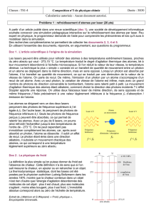 Refroidissement d`atomes par laser